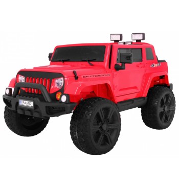 Pojazd Mighty Jeep 4x4 Czerwony