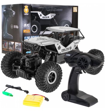 Crawler R/C MONSTER 1:18 Srebrny