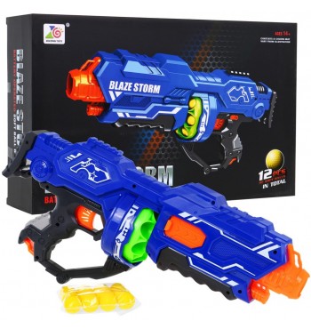 Blaze Storm Pistolet Niebieski 12 Kulek