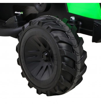 Pojazd Traktor Z Przyczepą 720-T Zielony